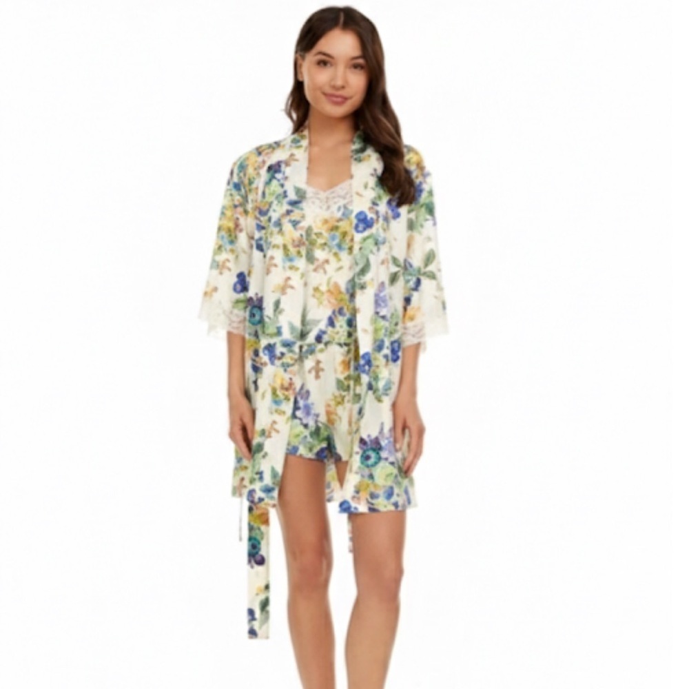 FLORA NIKROOZ “Sabrina” Printed Three Piece Set Size XS